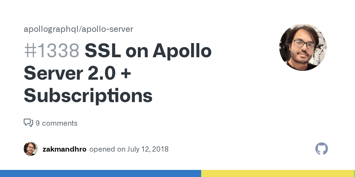 SSL on Apollo Server 2.0 + Subscriptions · Issue 1338 · apollographql/apolloserver · GitHub