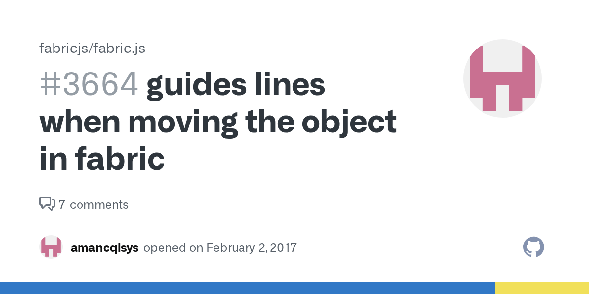 guides lines when moving the object in fabric · Issue 3664 · fabricjs