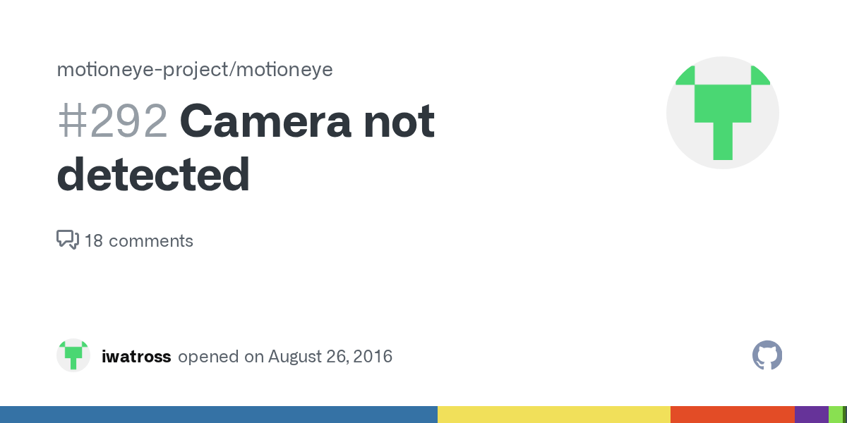 Camera not detected · Issue 292 · ccrisan/motioneye · GitHub