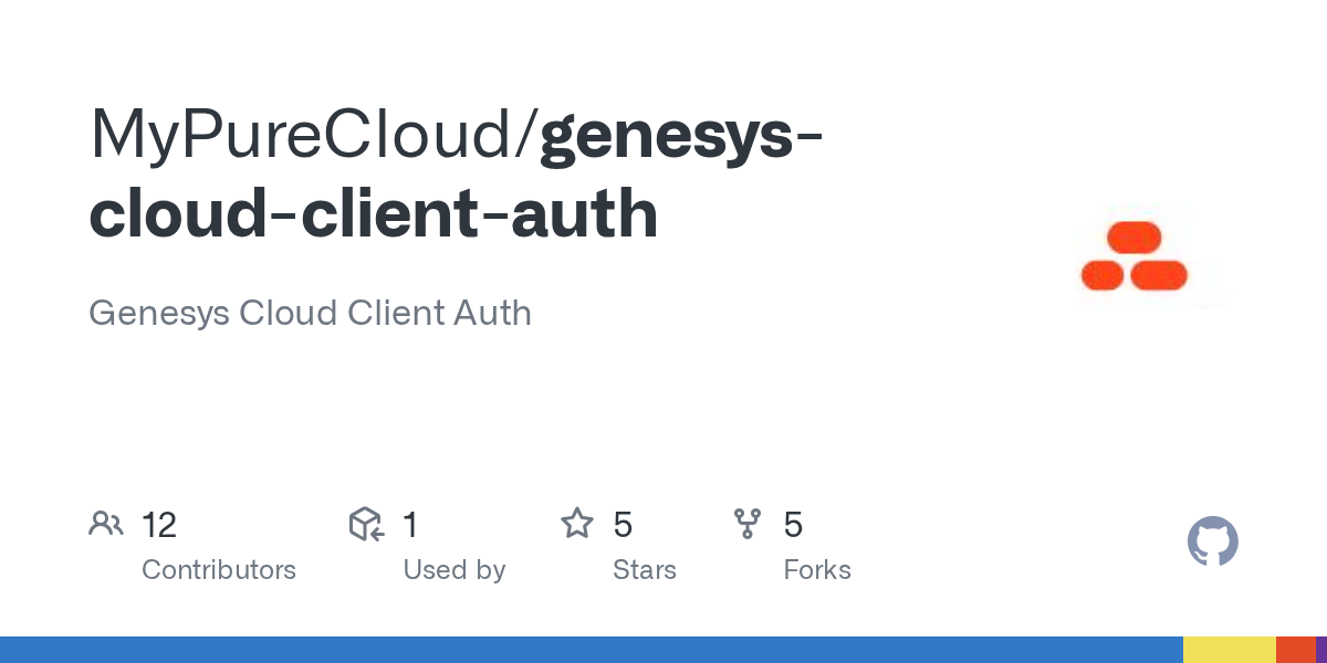 GitHub - MyPureCloud/genesys-cloud-client-auth: Small, lightweight