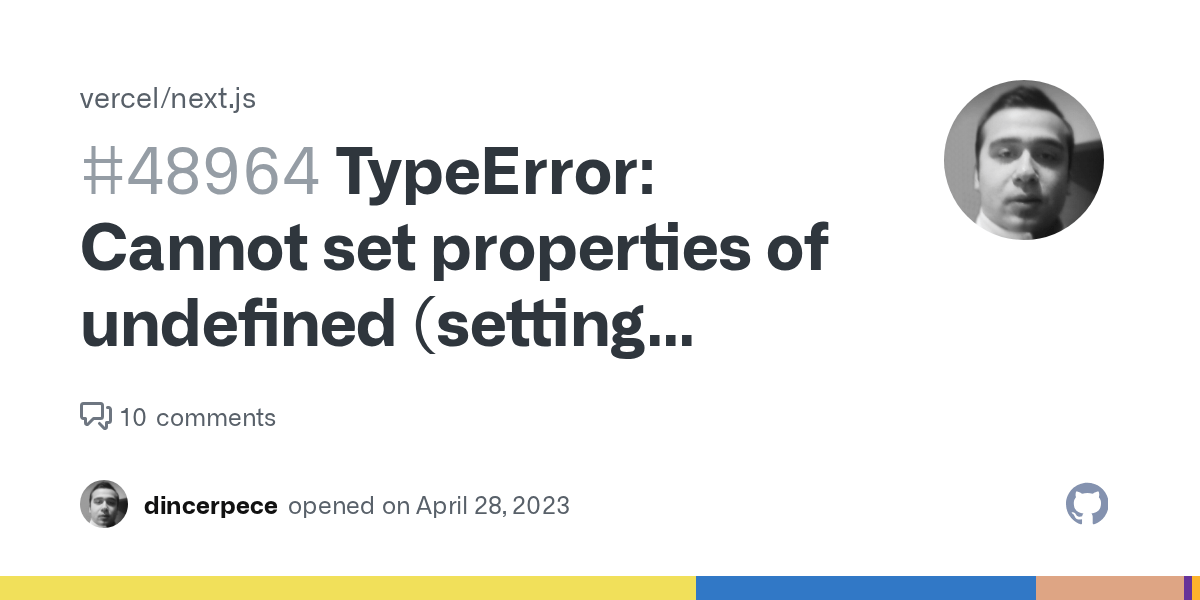 TypeError Cannot set properties of undefined (setting 'current