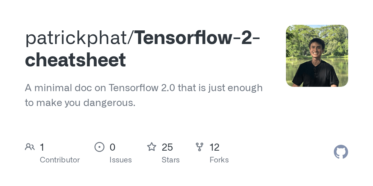 Tensorflow2cheatsheet/tfcheatsheet.md at master · patrickphat