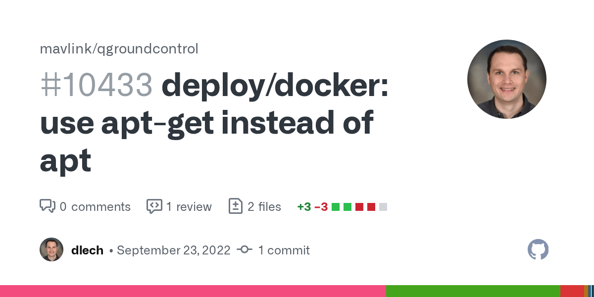 deploy/docker use aptget instead of apt by dlech · Pull Request
