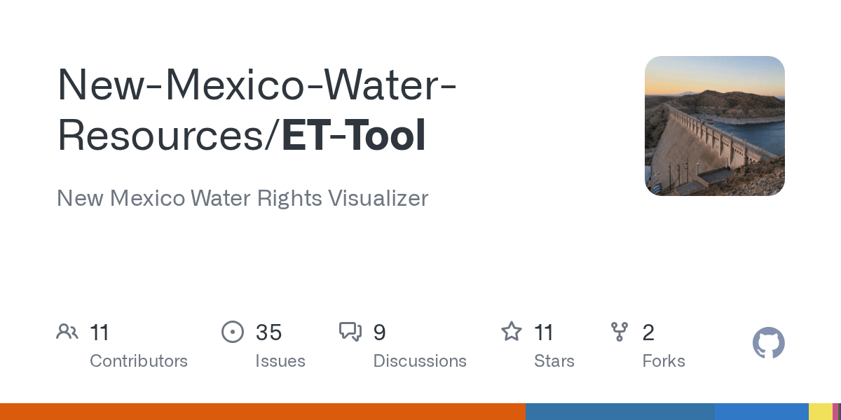 GitHub NewMexicoWaterResources/WaterRightsVisualizer New Mexico