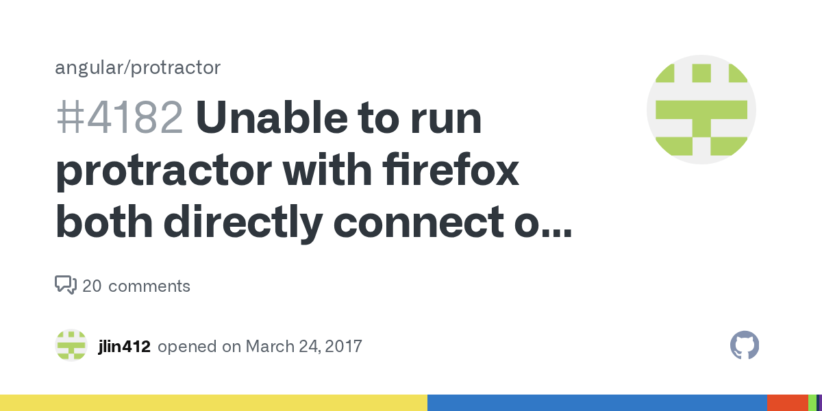 Unable to run protractor with firefox both directly connect or selenium