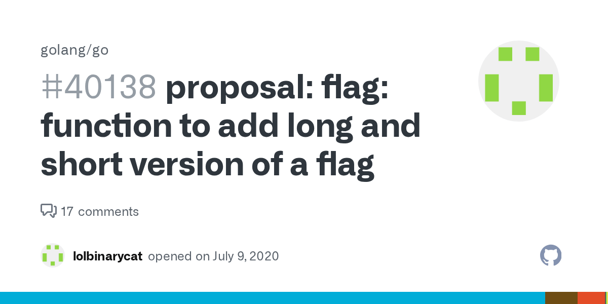 proposal flag function to add long and short version of a flag