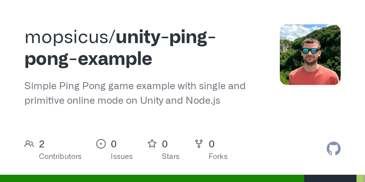 GitHub mopsicus/unitypingpongexample Simple Ping Pong game