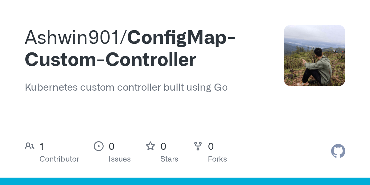 GitHub Ashwin901/ConfigMapCustomController custom