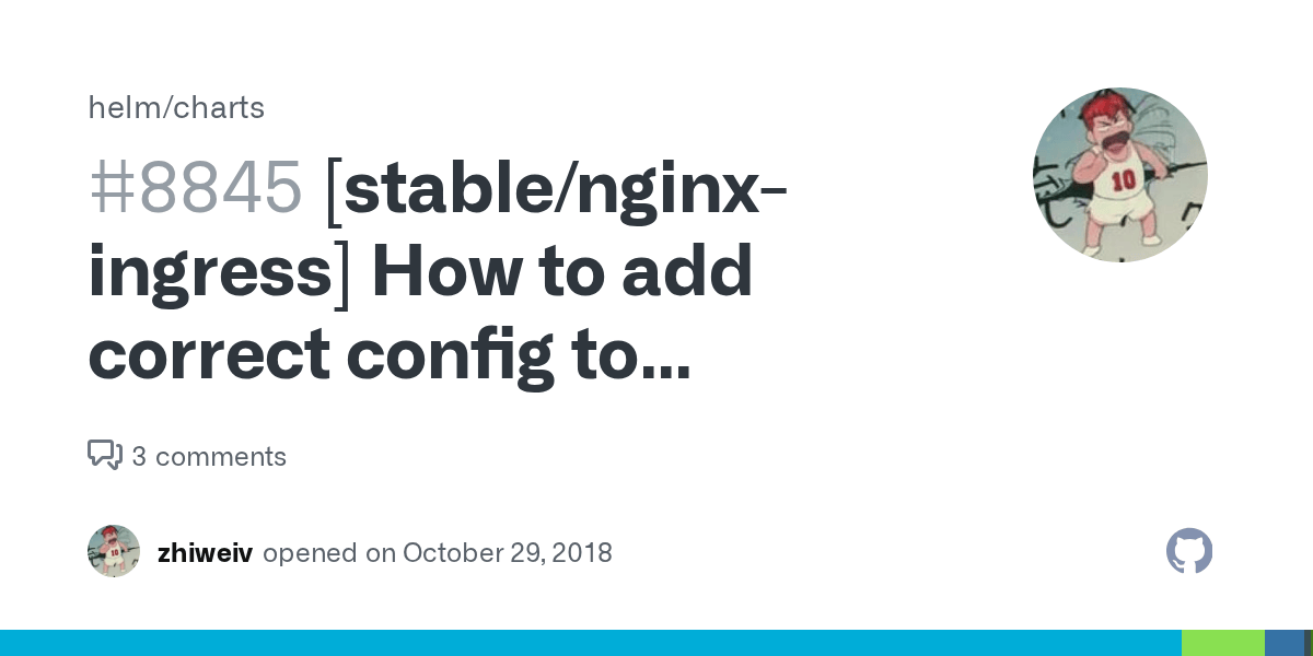 [stable/nginxingress] How to add correct config to