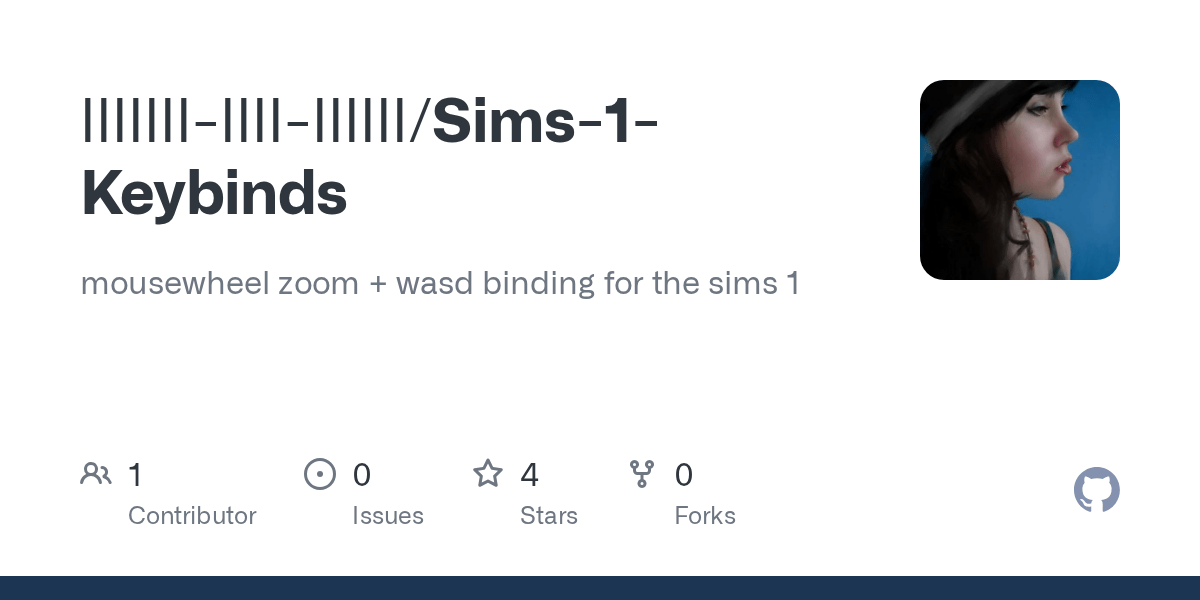 GitHub lllllllllllllllll/Sims1Keybinds mousewheel zoom + wasd