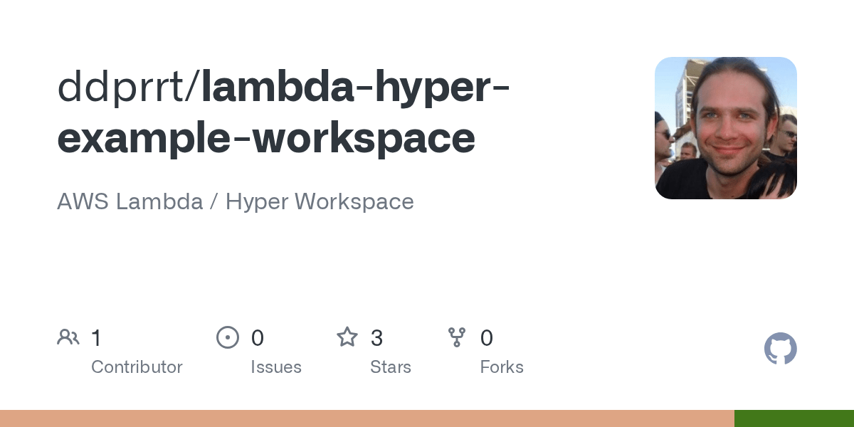 GitHub ddprrt/lambdahyperexampleworkspace AWS Lambda / Hyper