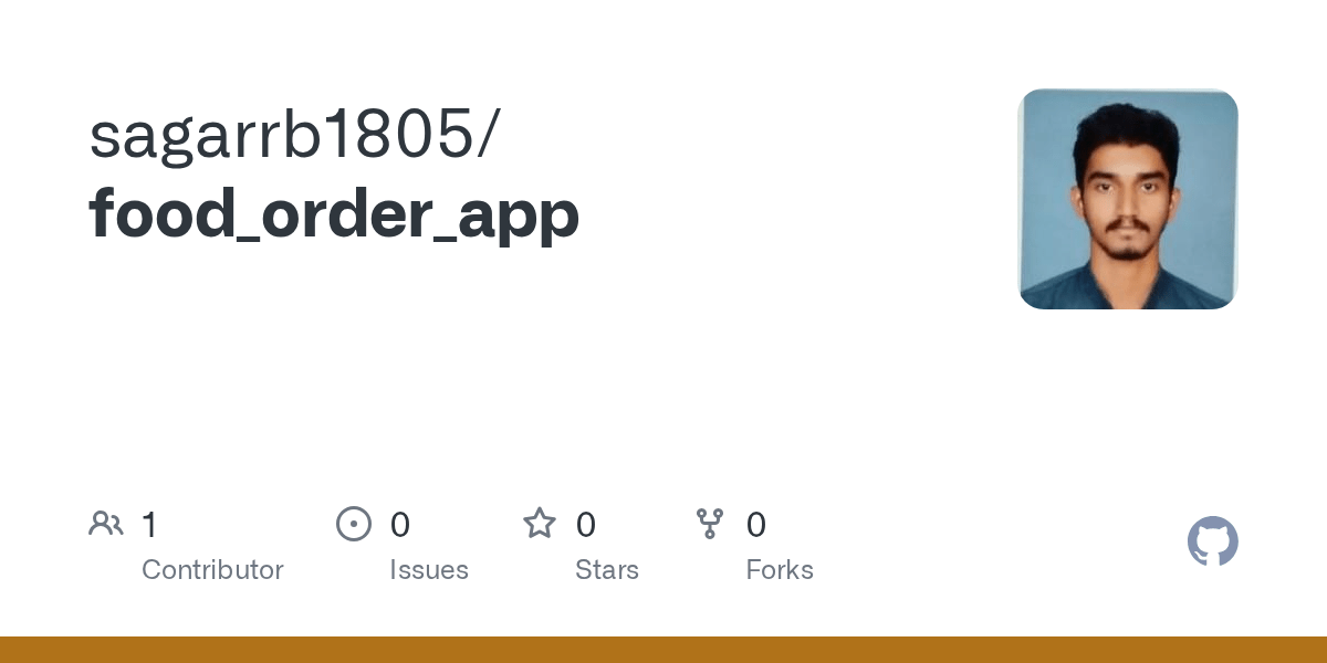 GitHub sagarrb1805/food_order_app