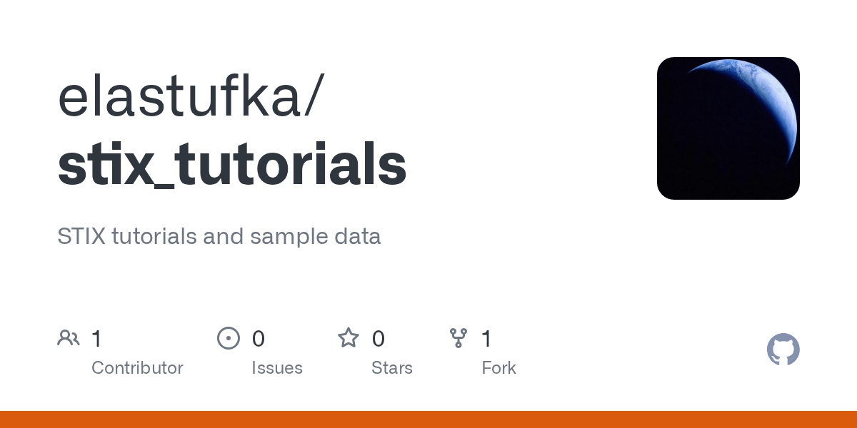 GitHub elastufka/stix_tutorials STIX tutorials and sample data