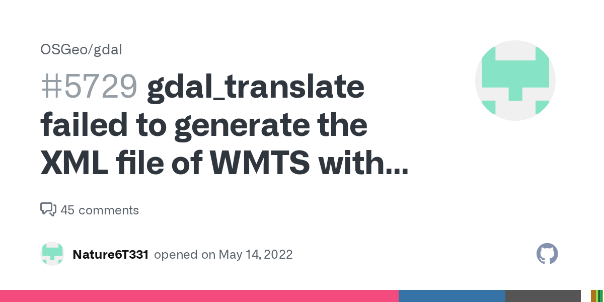 gdal_translate failed to generate the XML file of WMTS with token
