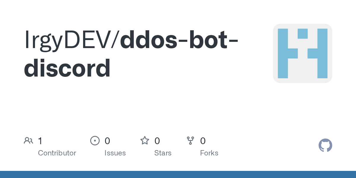 GitHub IrgyDEV/ddosbotdiscord