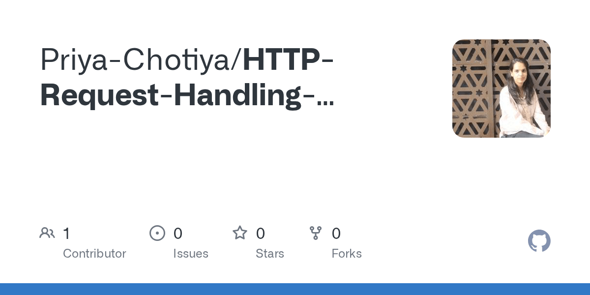 GitHub PriyaChotiya/HTTPRequestHandlingTypescript