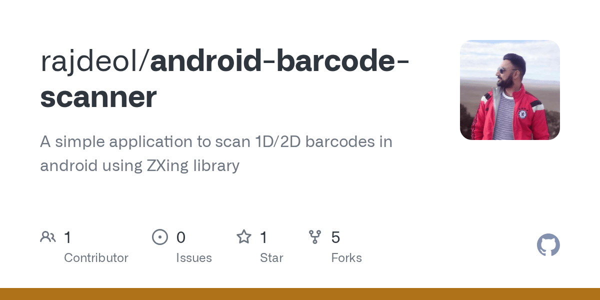 GitHub rajdeol/androidbarcodescanner A simple application to scan