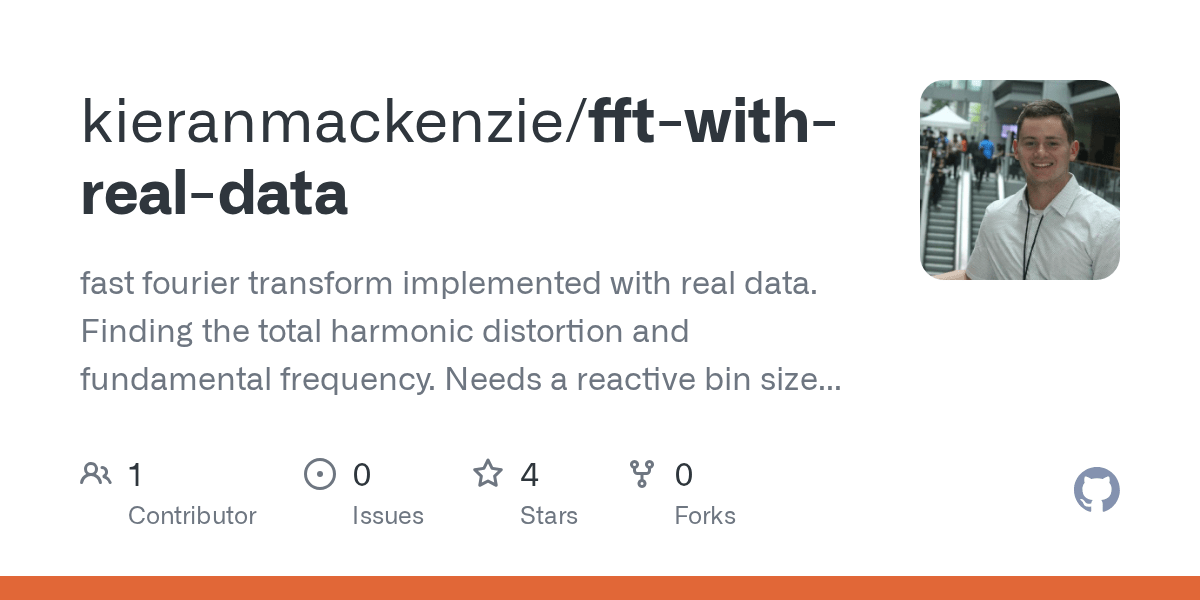 GitHub kieranmackenzie/fftwithrealdata fast fourier transform