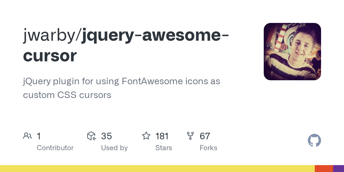 GitHub jwarby/jqueryawesomecursor jQuery plugin for using