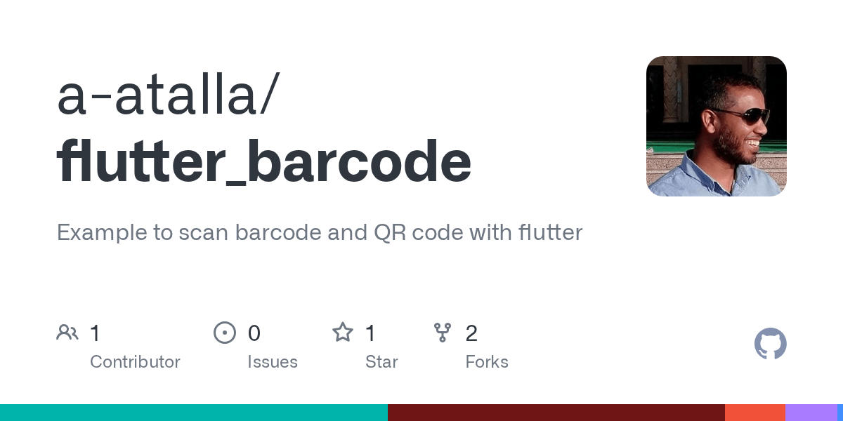 GitHub aatalla/flutter_barcode Example to scan barcode and QR code