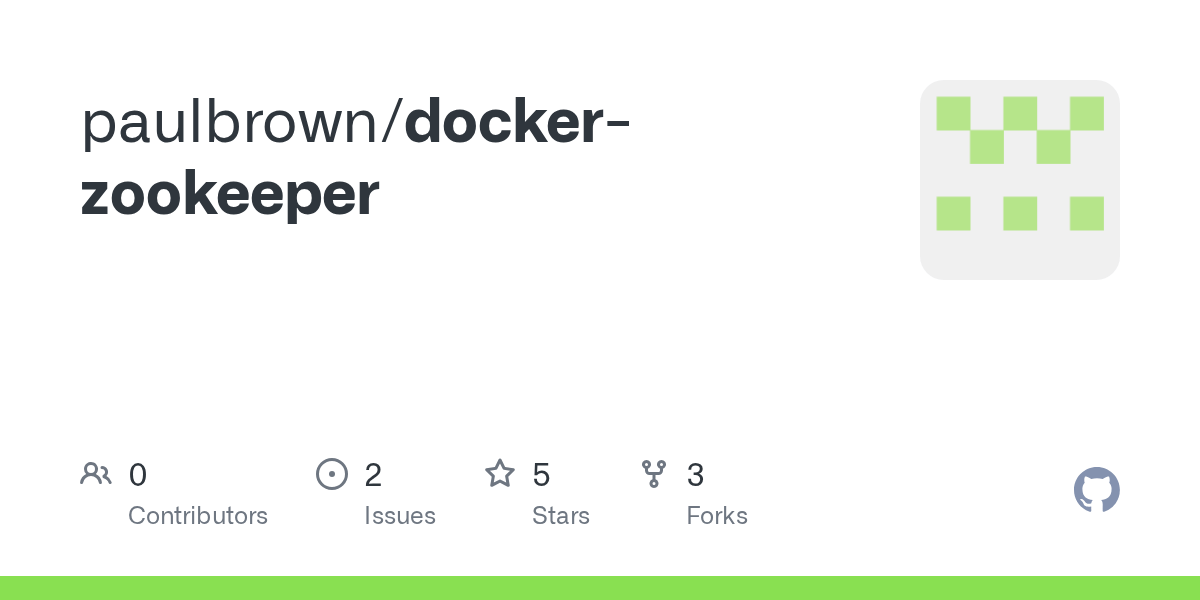 GitHub paulbrown/dockerzookeeper