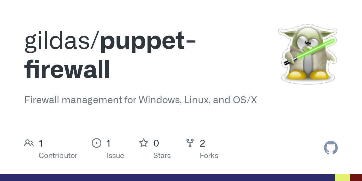 GitHub gildas/puppetfirewall Firewall management for Windows, Linux