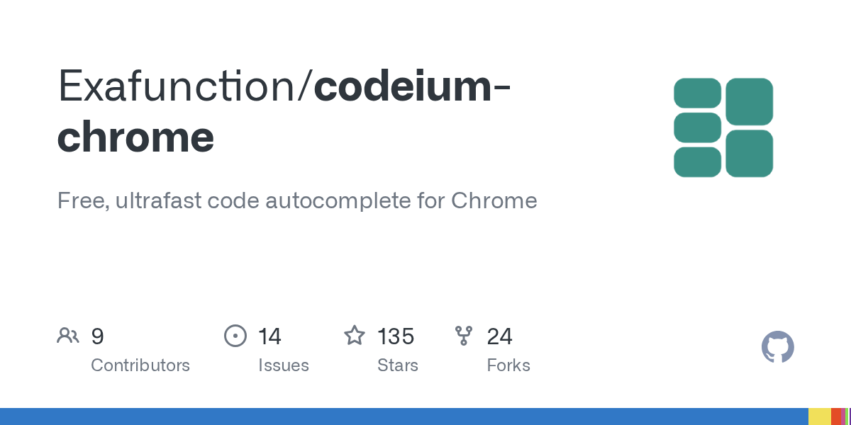 GitHub Exafunction/codeiumchrome Free, ultrafast code