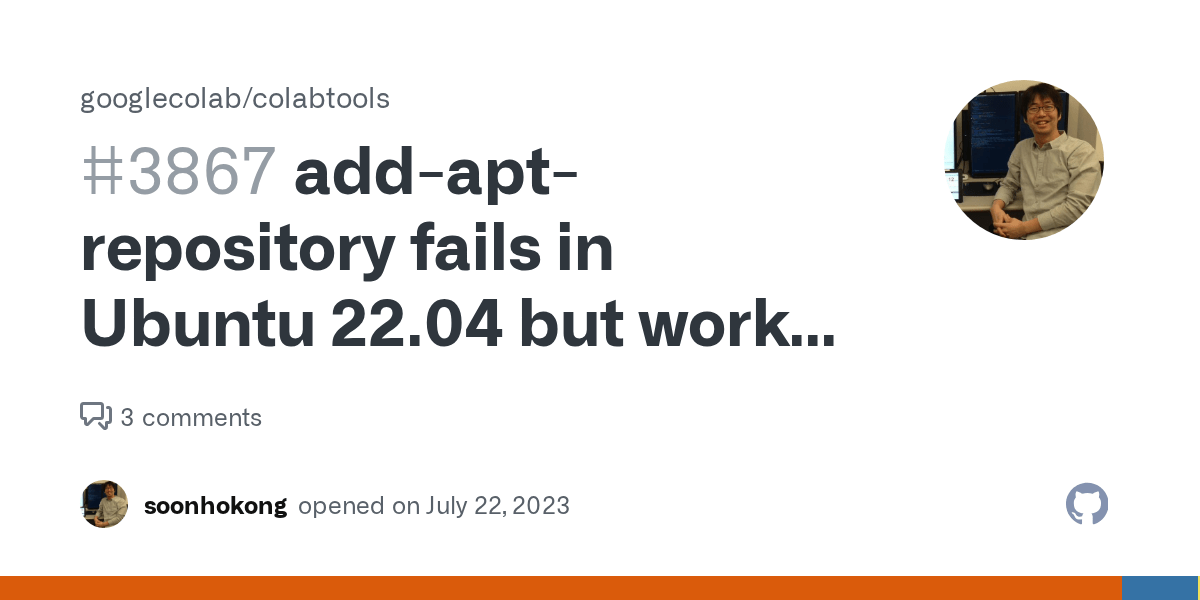 addaptrepository fails in Ubuntu 22.04 but works fine with 'fallback