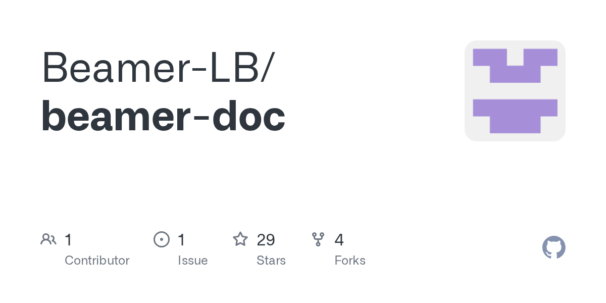 GitHub BeamerLB/beamerdoc