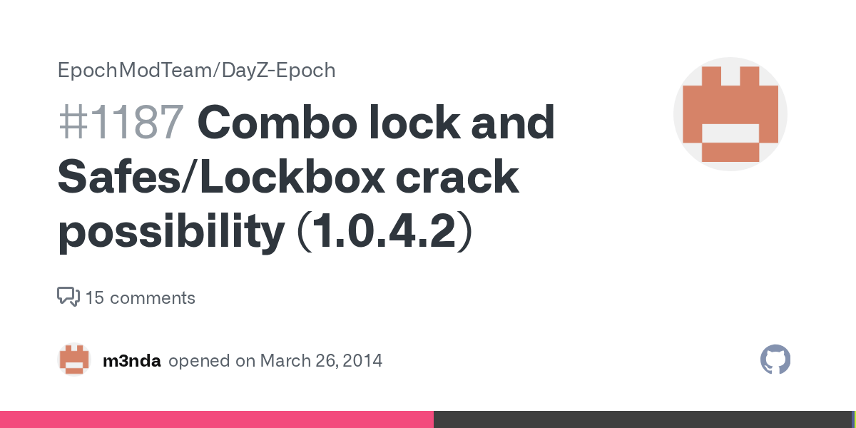 Combo lock and Safes/Lockbox crack possibility (1.0.4.2) · Issue 1187