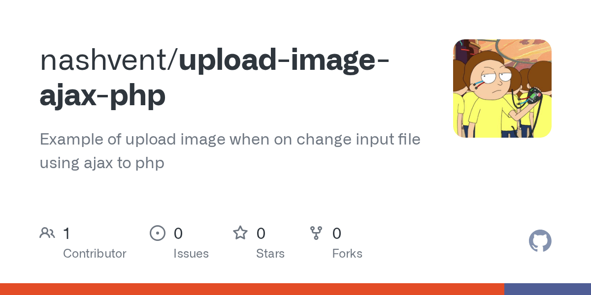 GitHub nashvent/uploadimageajaxphp Example of upload image when