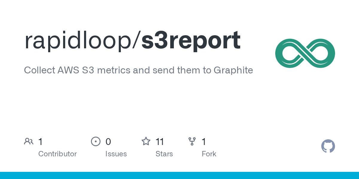 GitHub rapidloop/s3report Collect AWS S3 metrics and send them to
