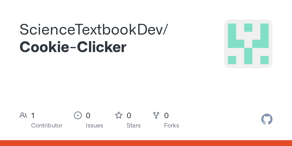 GitHub ScienceTextbookDev/CookieClicker