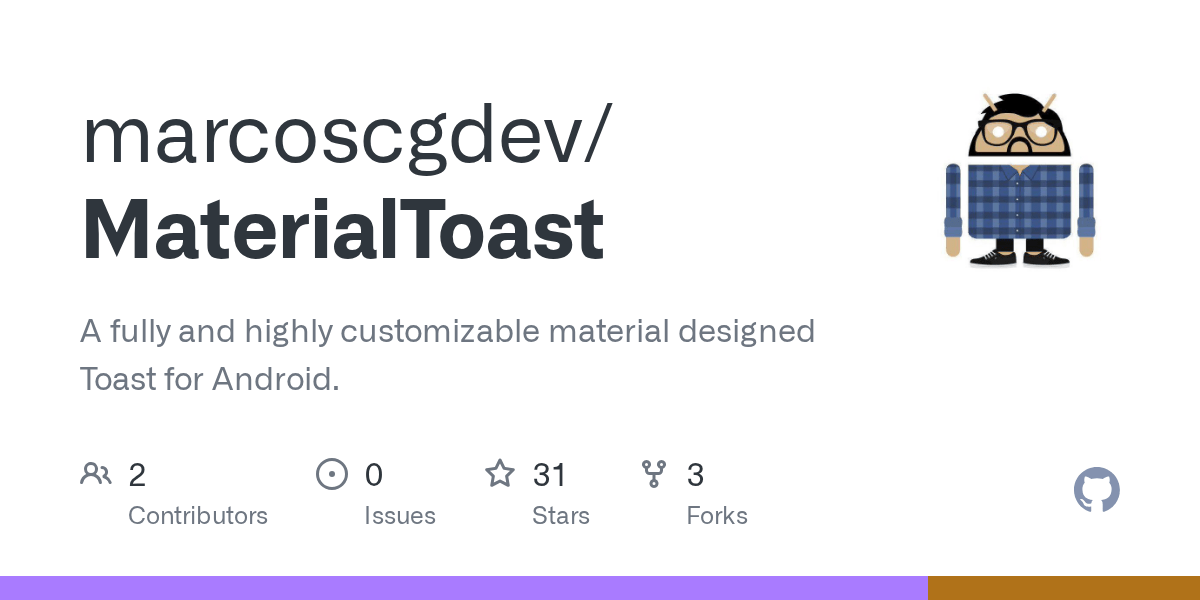 GitHub marcoscgdev/MaterialToast A fully and highly customizable
