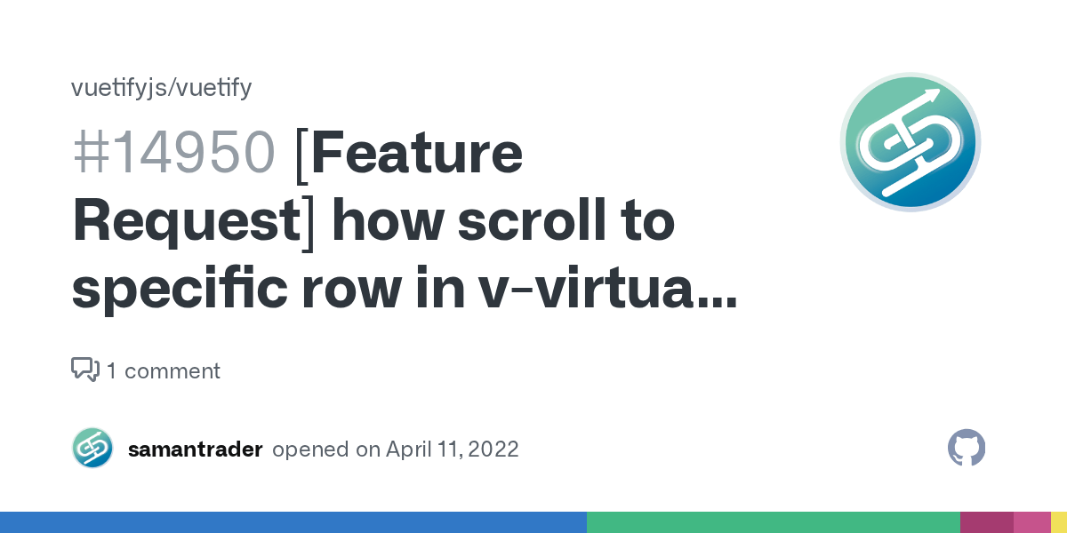 [Feature Request] how scroll to specific row in vvirtualscroll with