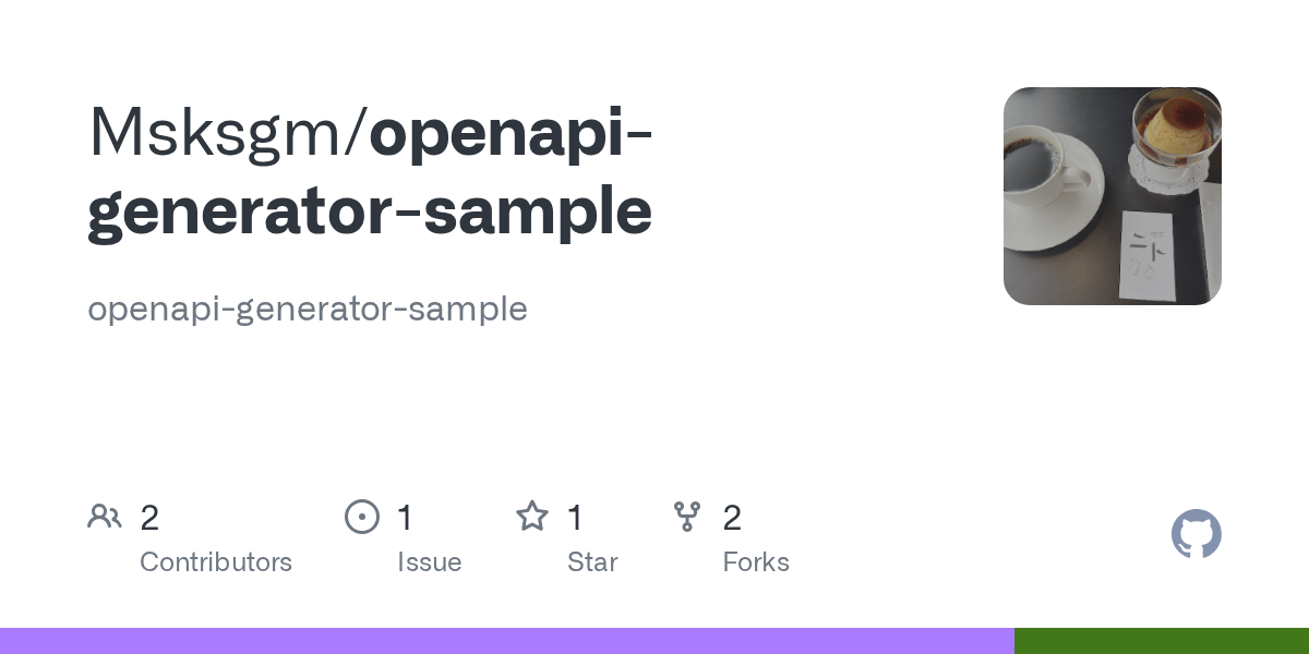 GitHub Msksgm/openapigeneratorsample openapigeneratorsample