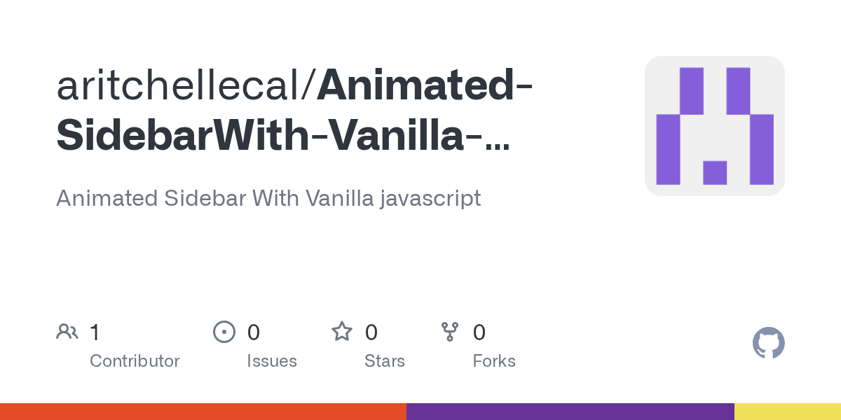 GitHub aritchellecal/AnimatedSidebarWithVanillaJavascript