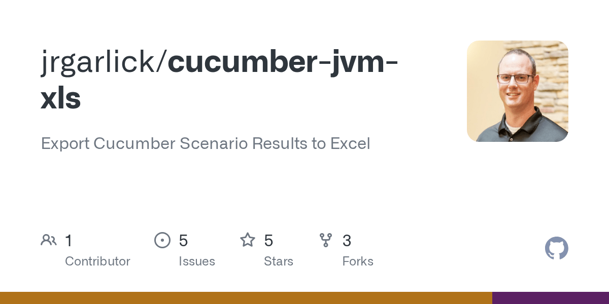 GitHub jrgarlick/cucumberjvmxls Export Cucumber Scenario Results