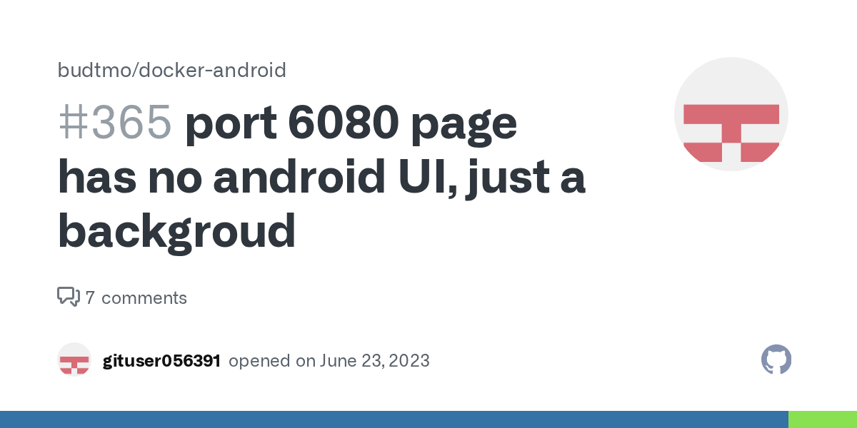 port 6080 page has no android UI, just a backgroud · Issue 365