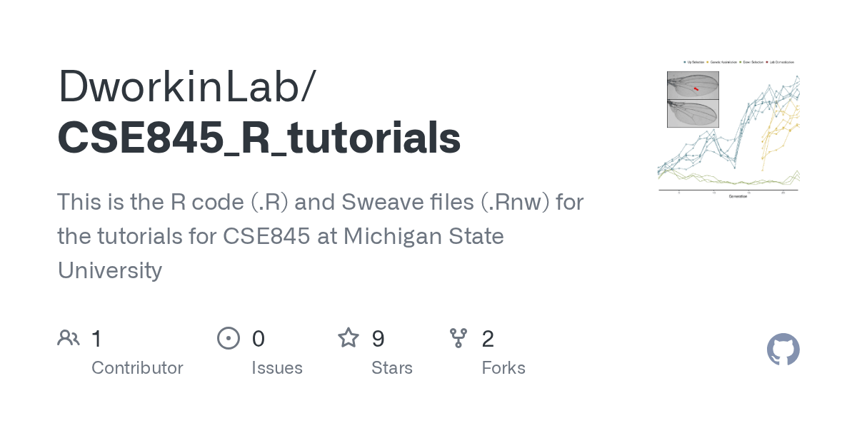 GitHub DworkinLab/CSE845_R_tutorials This is the R code