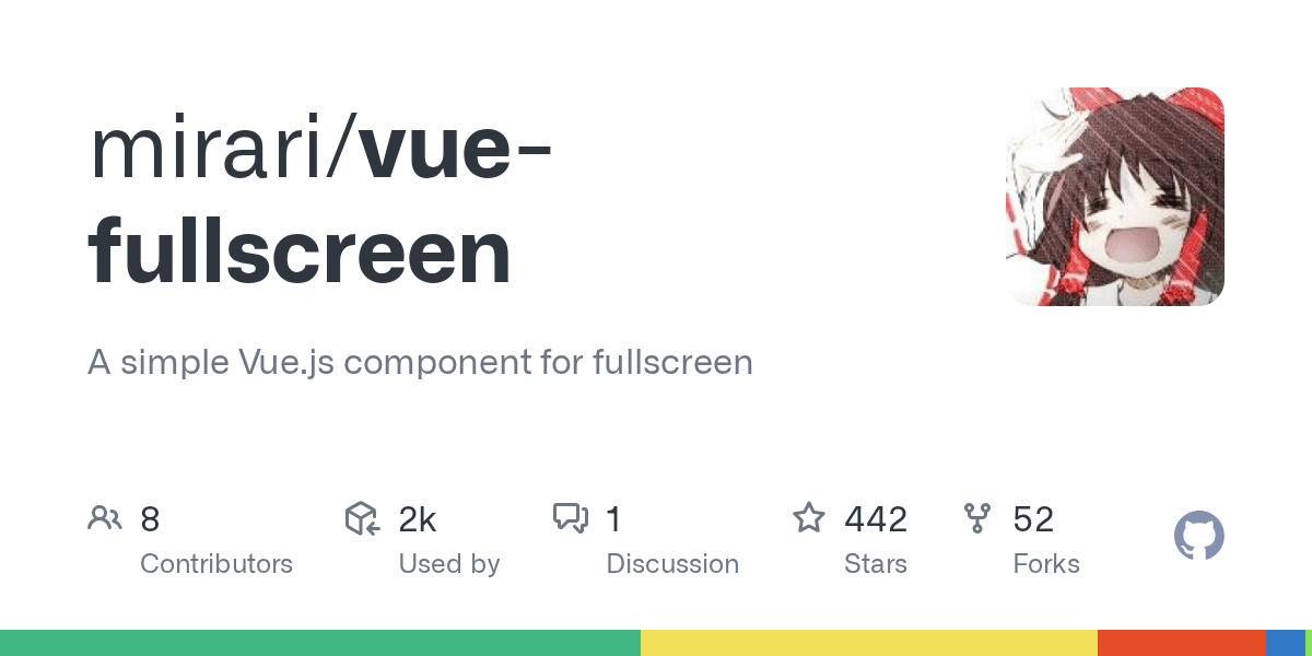 GitHub mirari/vuefullscreen A simple Vue.js component for fullscreen