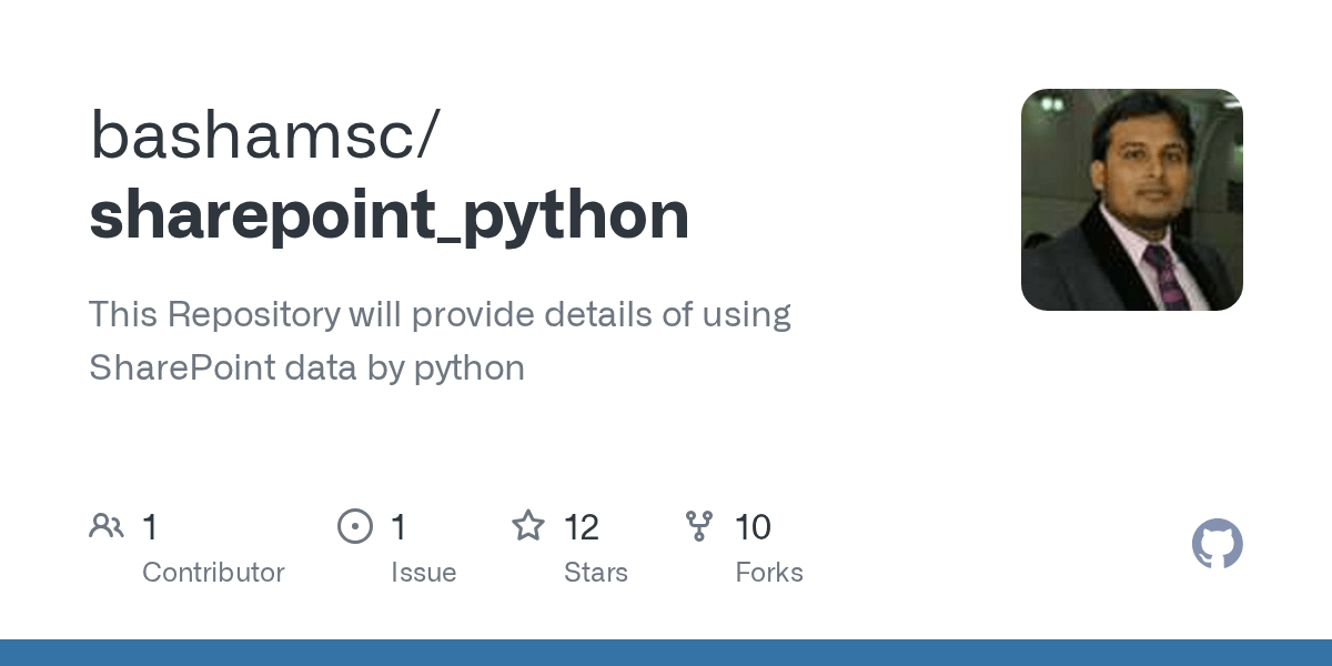 sharepoint_python/sharepoint_read_file_python.py at main · bashamsc/sharepoint_python · GitHub