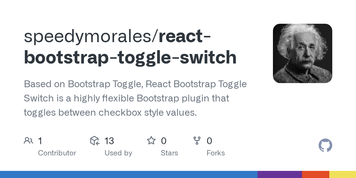 GitHub speedymorales/reactbootstraptoggleswitch Based on