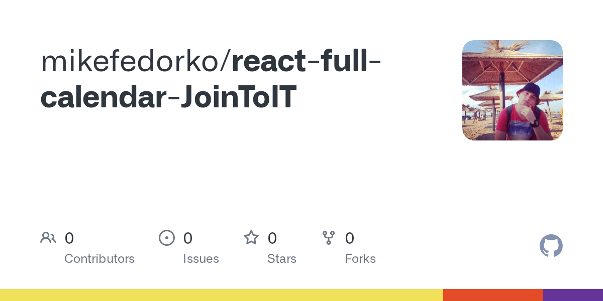 GitHub mikefedorko/reactfullcalendarJoinToIT