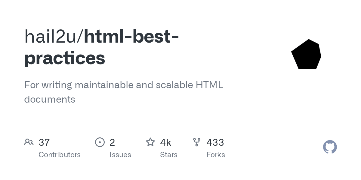 htmlbestpractices/README.zhCN.md at main · hail2u/htmlbest