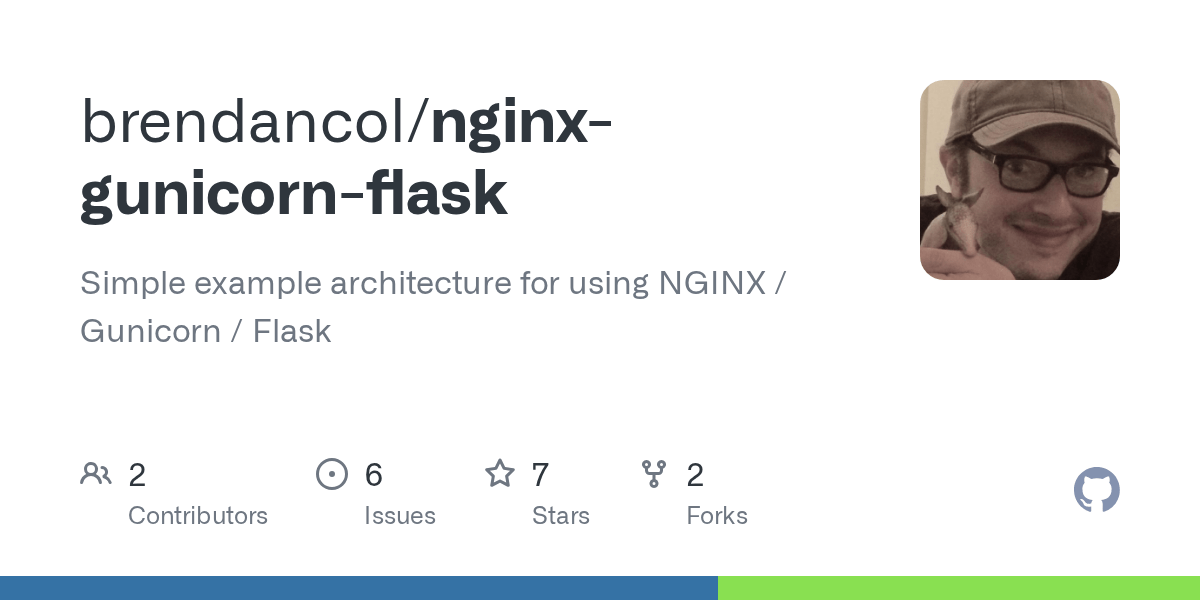 GitHub brendancol/nginxgunicornflask Simple example architecture