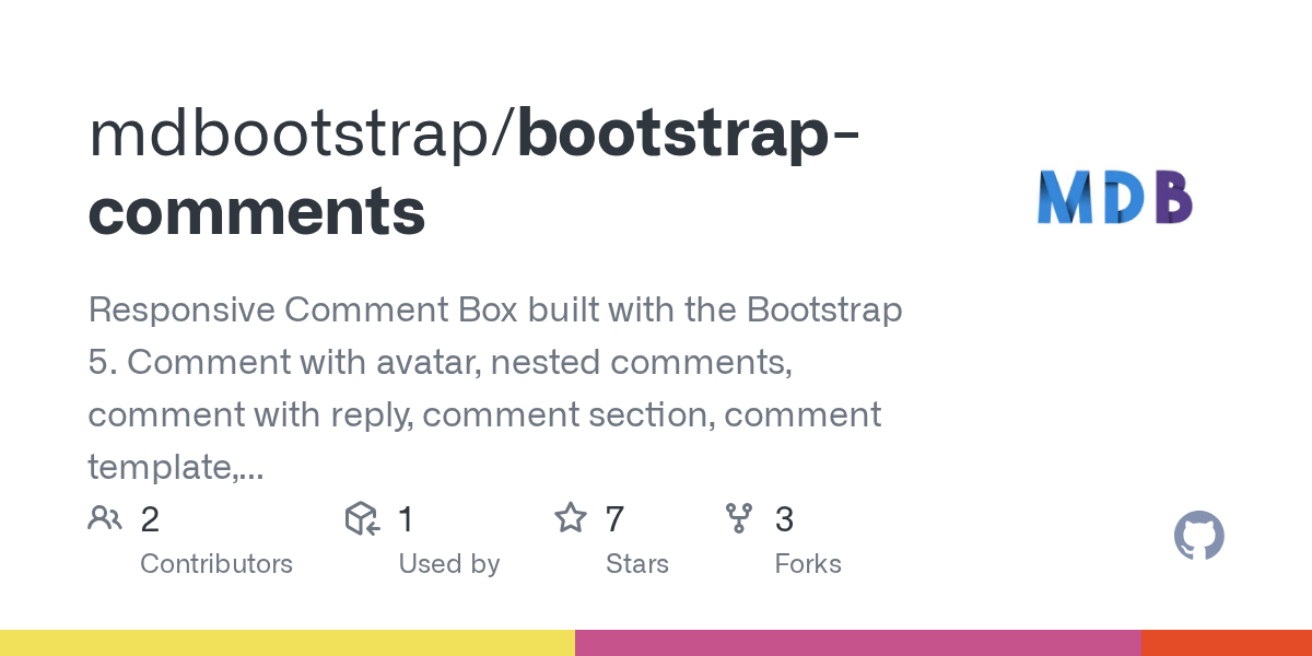 GitHub Responsive Comment Box built