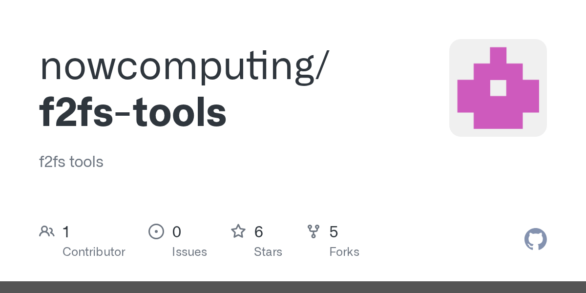 GitHub f2fs tools