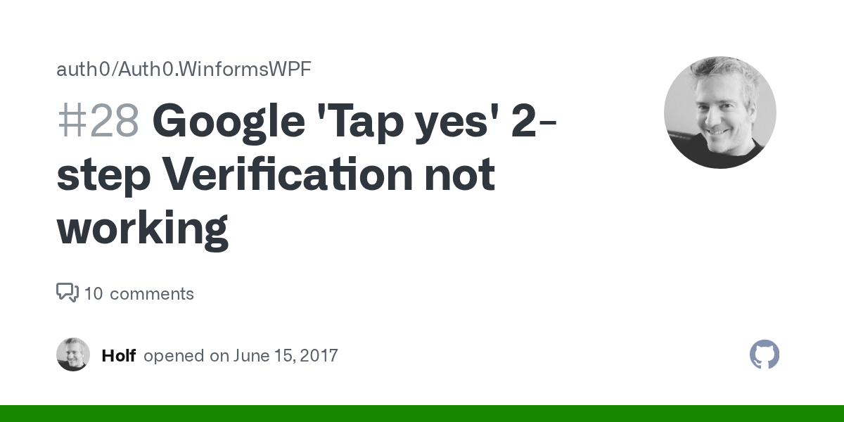 Google 'Tap yes' 2step Verification not working · Issue 28 · auth0
