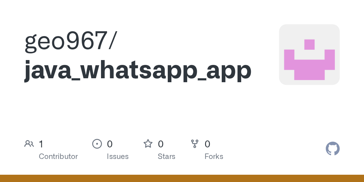 GitHub geo967/java_whatsapp_app